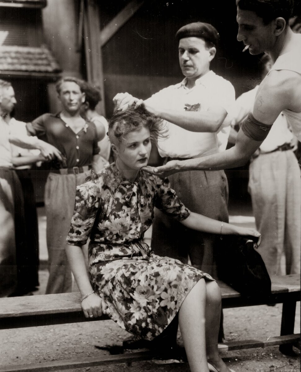 Зачем французы стригли налысо женщин, помогавших немцам во время оккупации?  | Визуал | Дзен