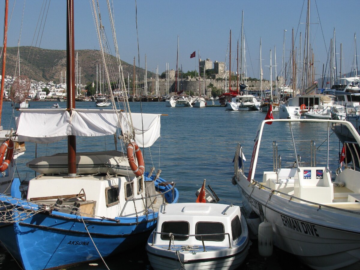 Марина и крепость Бодрума 