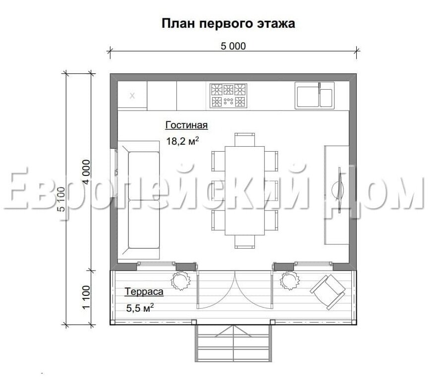 Финский гриль-домик 5х5