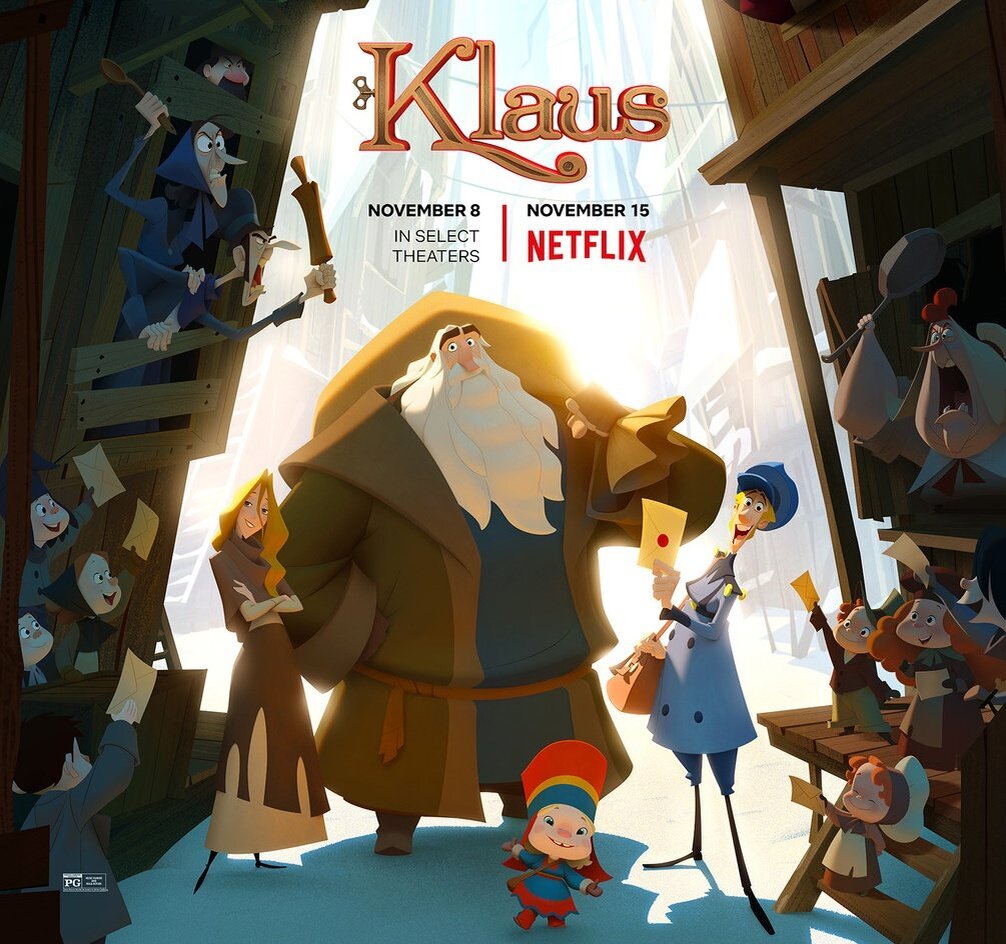 Официальный постер к мультфильму "Клаус"