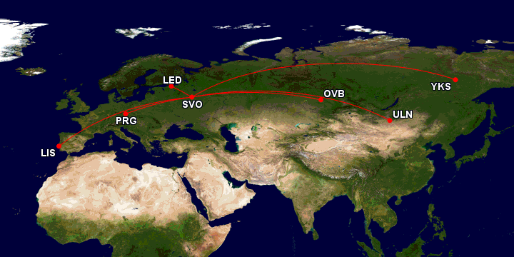 Маршрутная сеть A320neo