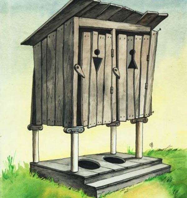 Креативный туалет.