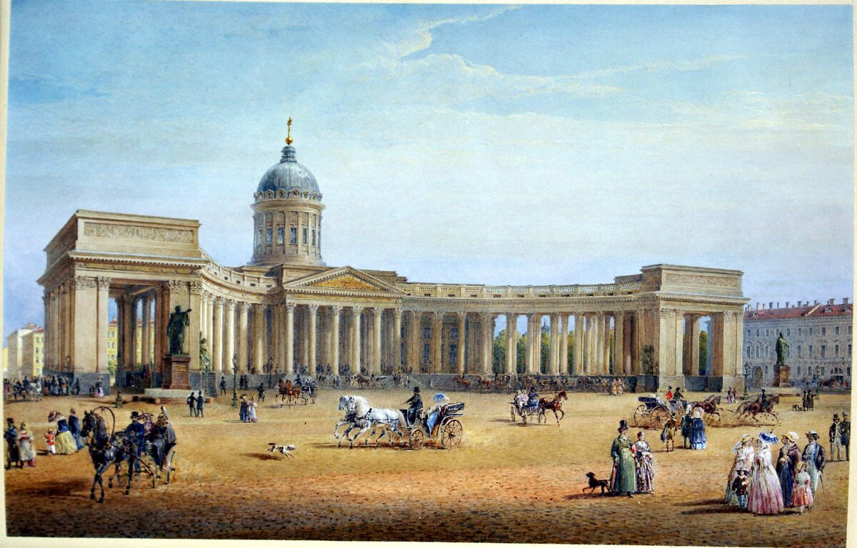 Казанский собор 19 века в Петербурге. Казанский собор 1801-1811. Воронихин Казанский собор в Петербурге.