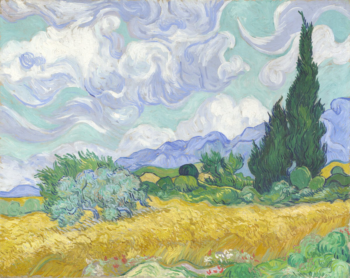 Vincent van Gogh - Wheat Field with Cypresses (National Gallery version)