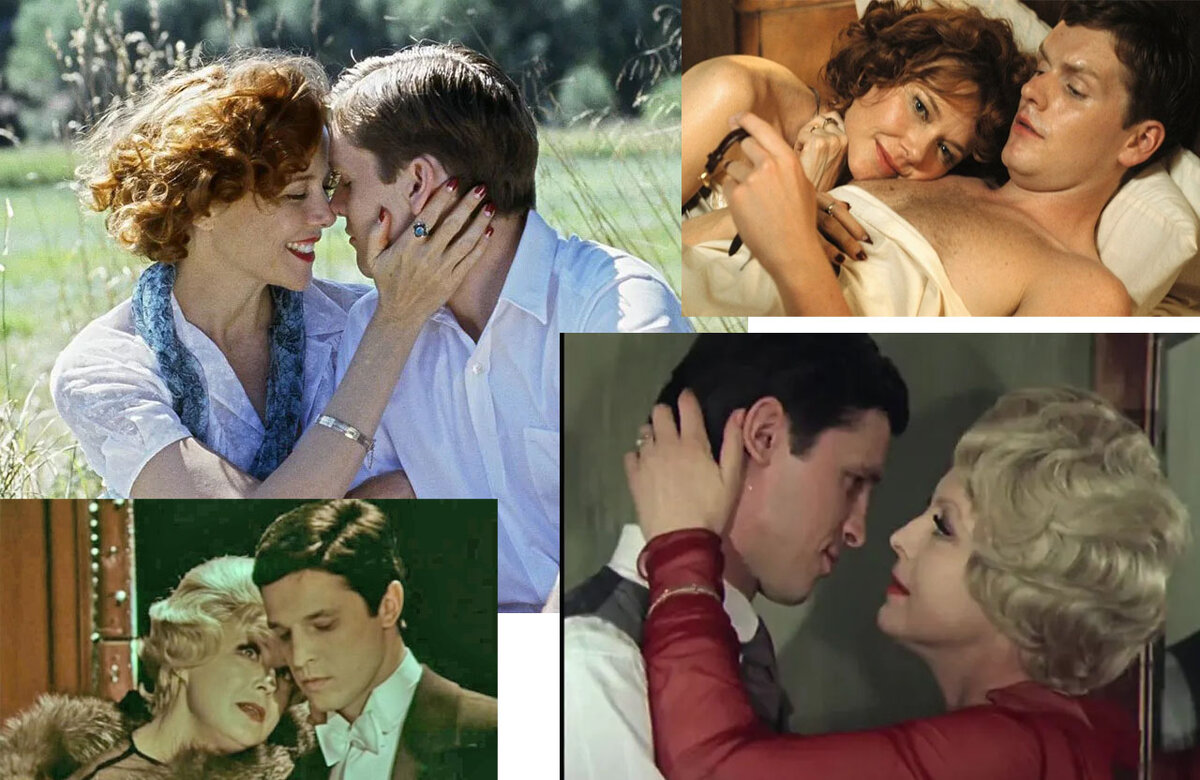 кадры из фильмов "Театр"-1978 и "Театр"-2004