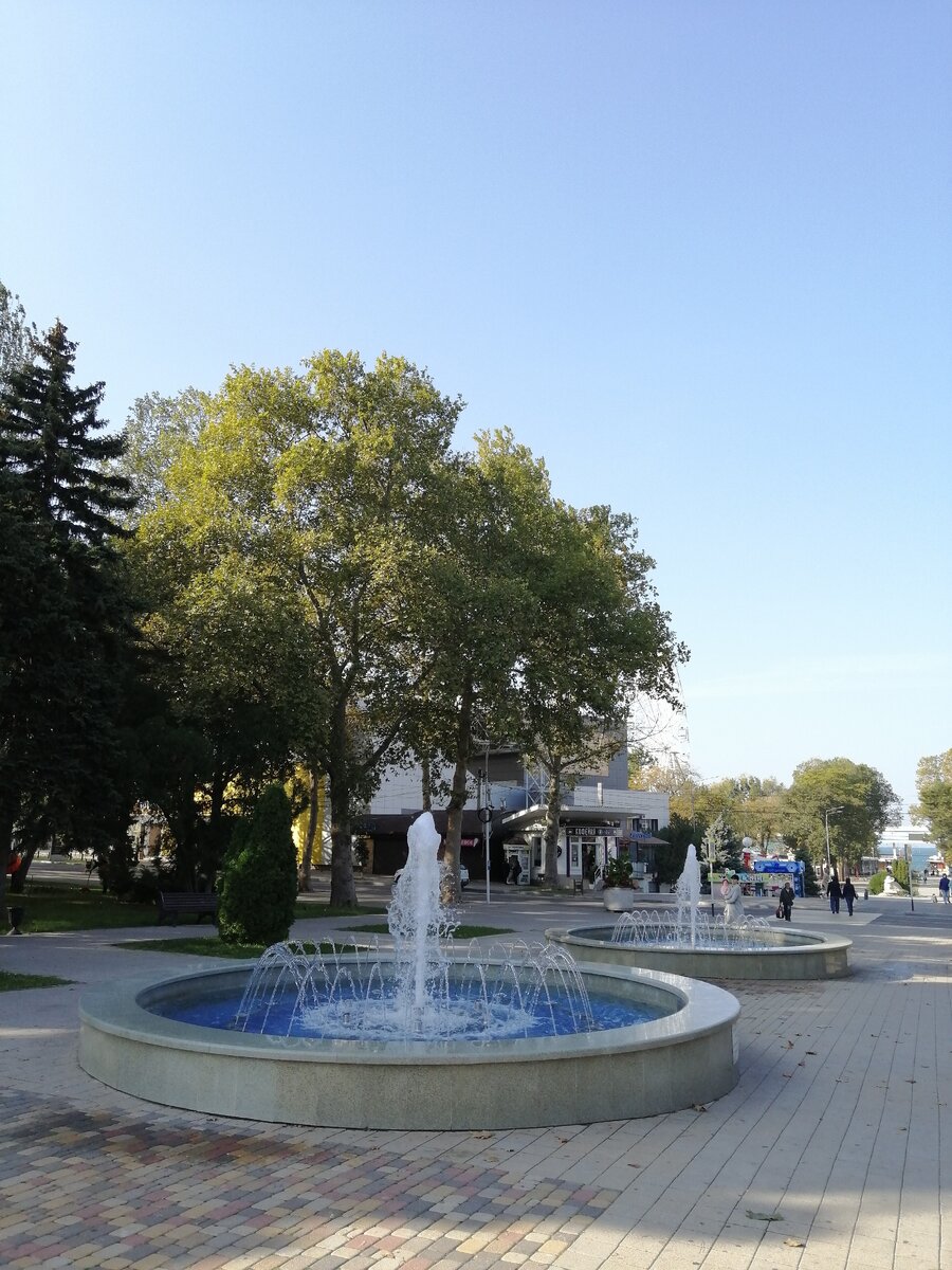 Центр, фонтаны, красота. 