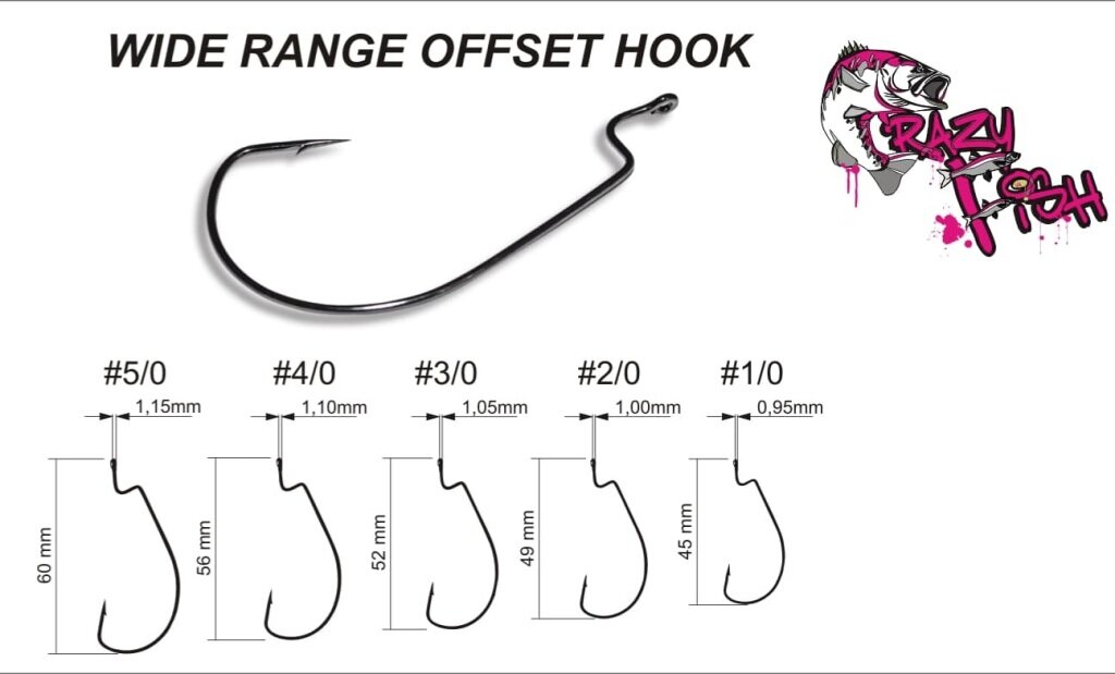 Crazy Fish Wide Range Offset Hook, не разочарует!!!, Рыбацкая душа