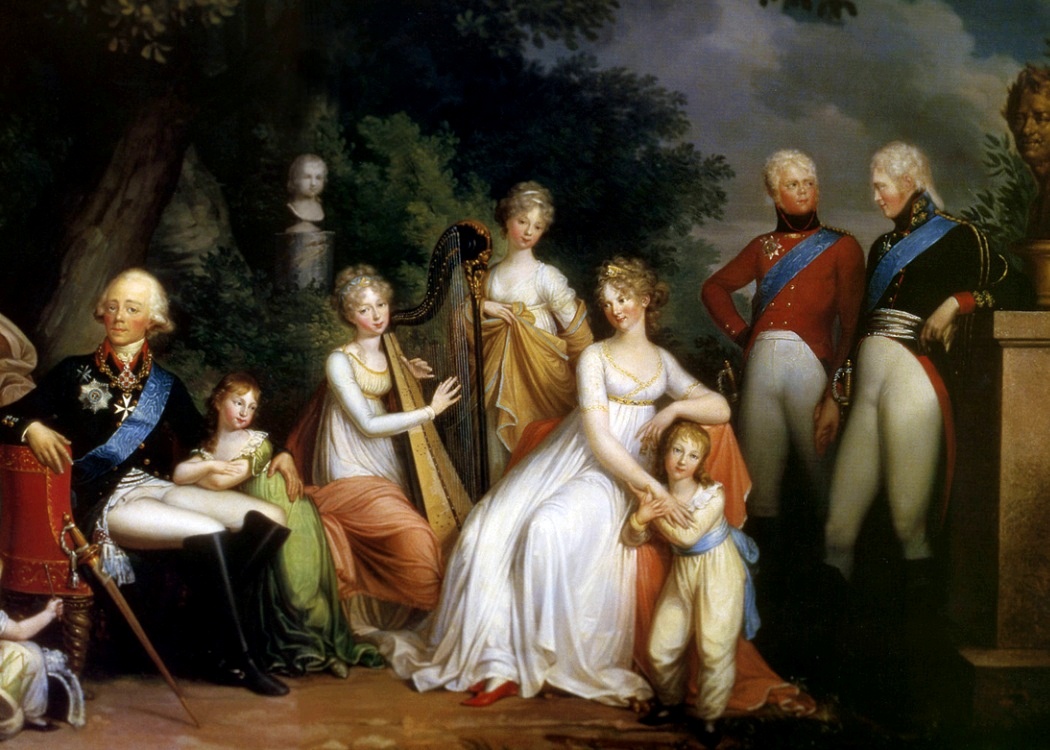 Император Павел Первый и семья.