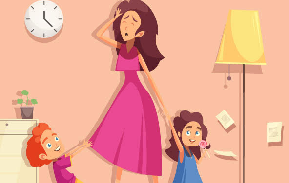 Работать или заниматься детьми? Фото workingmama.ru