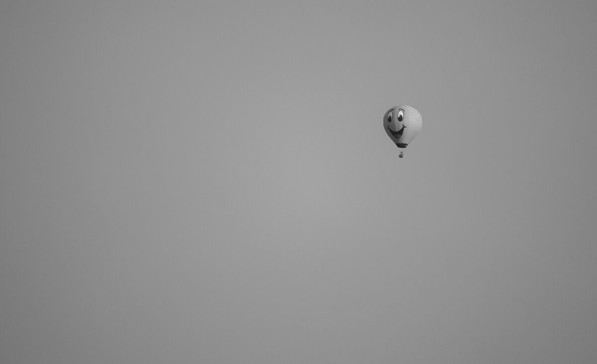 Воздушный шар над пригородом Уфы, июль 2021