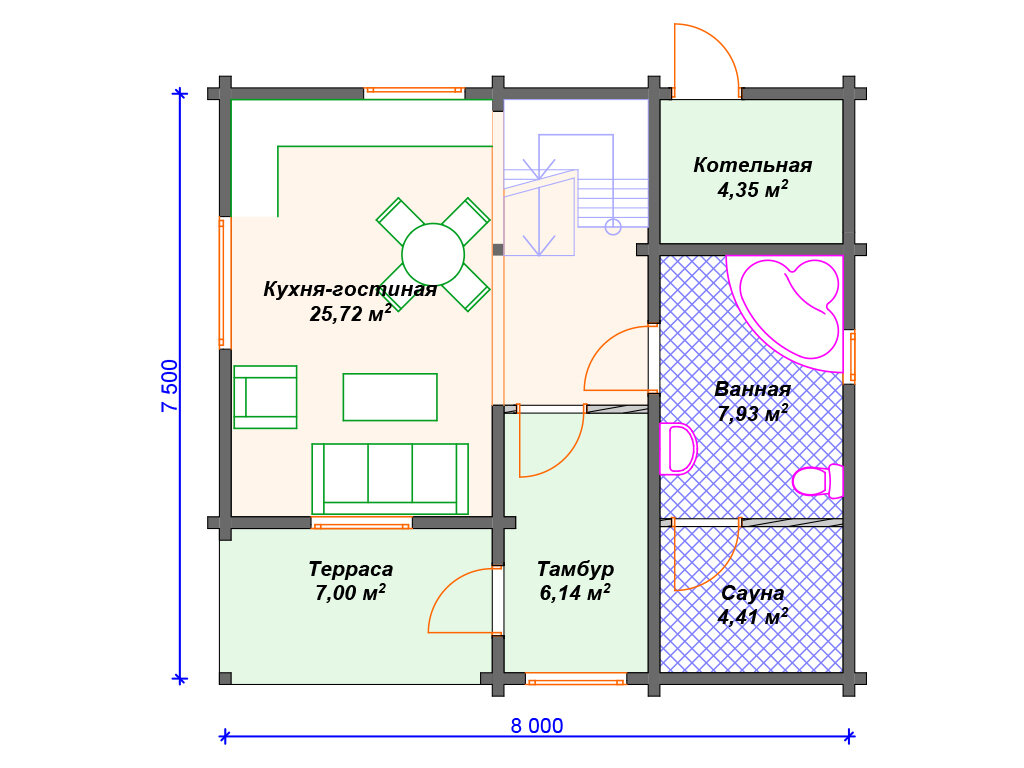 Проект бюджетного дома 100 кв м | Arplans.ru - проекты домов | Дзен