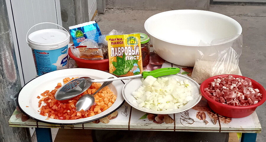 Ингридиенты для маставы. Фото автора