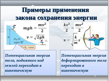 Обратите внимание, понимая глупость тезиса о сохранении энергии приведены не случаи её сохранения, а преобразования!