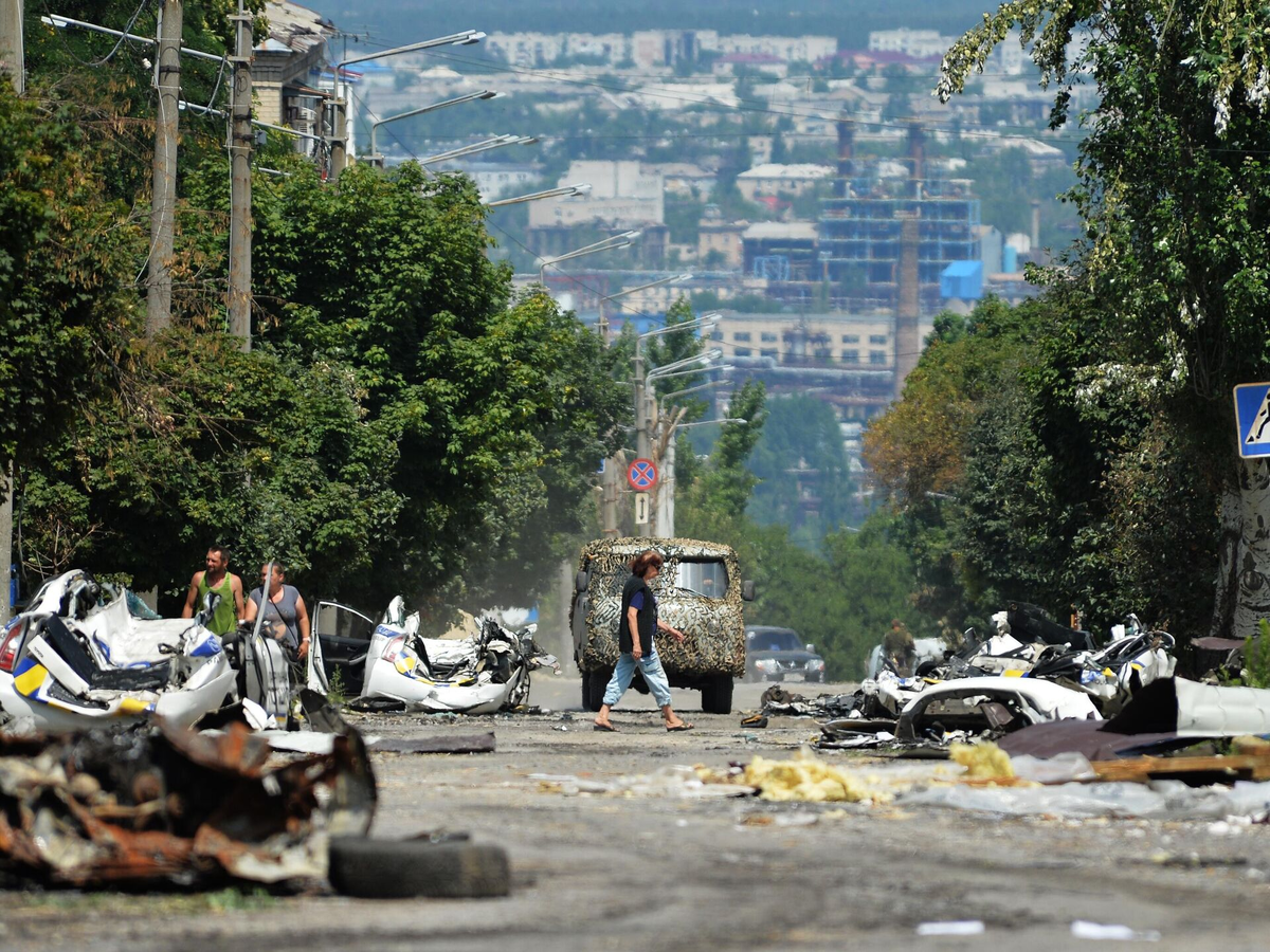 Лисичанск после боевых действий