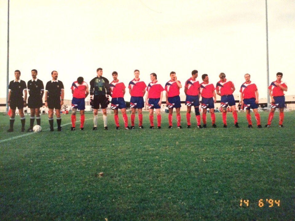 Футболисты «КАМАЗа» в США перед одним из товарищеских матчей 