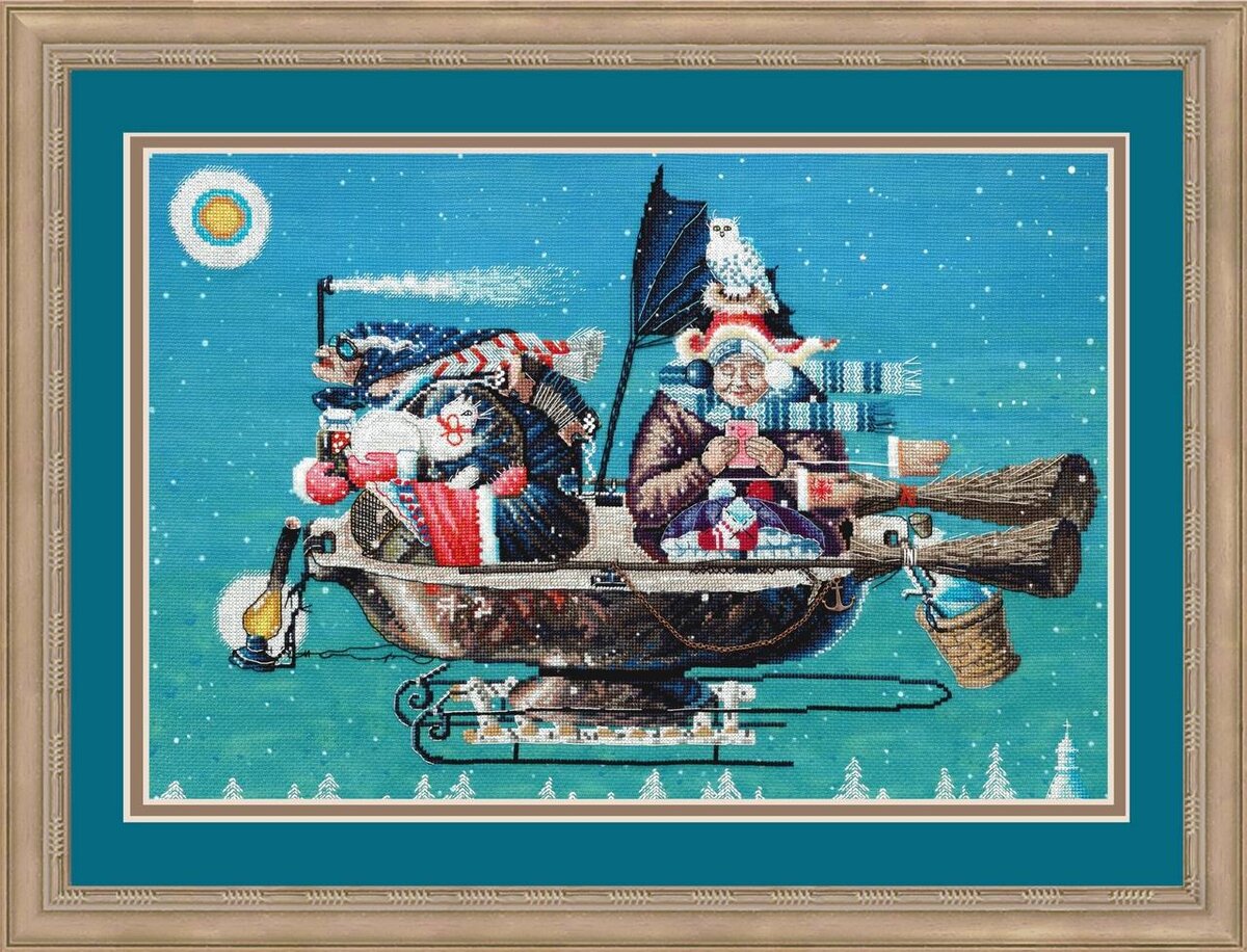 На шабаш - вышивка от Золотых ручек не даст заскучать