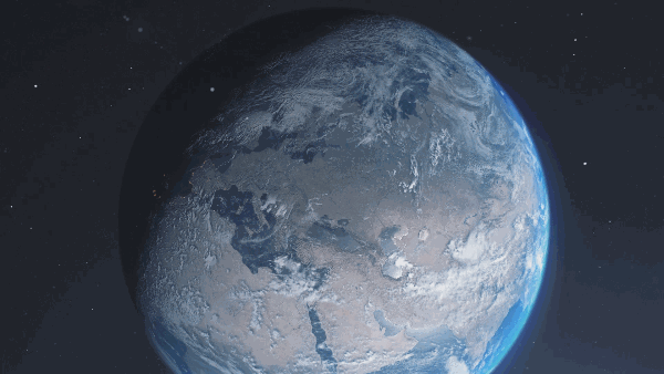 Готовый вариант. Компоузинг планеты земля с предыдущими шотами. ©Александр Самолюк 
