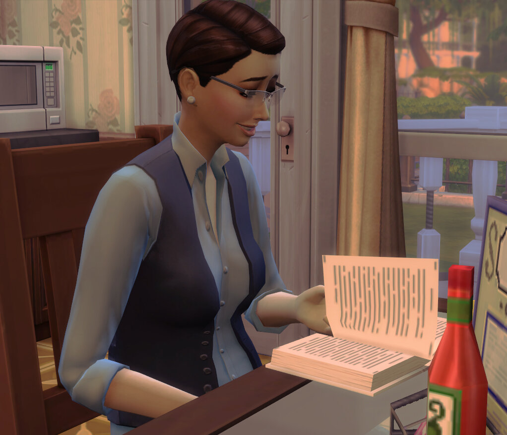 Картинка сделана мной в игре Sims 4