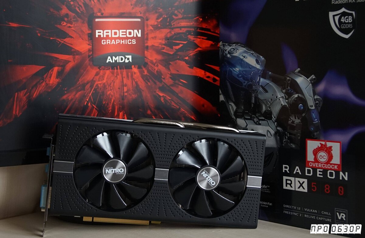Sapphire AMD RADEON RX 580 Nitro+ OC 4GB. Не сапфир, а бриллиант FULL ...
