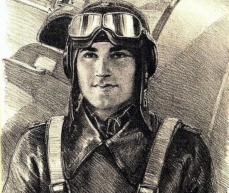 Герой Советского Союза лётчик-истребитель Алим Байсултанов. // Фото: airaces.ru