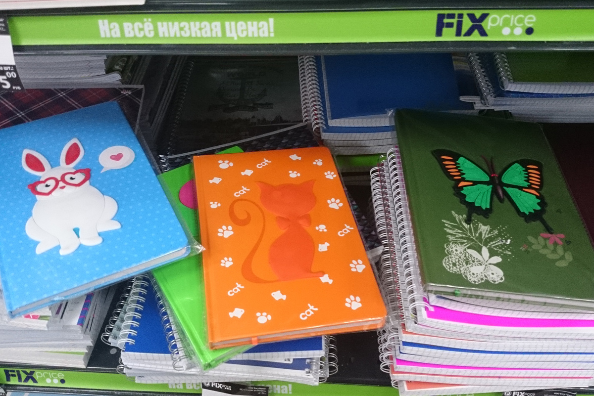 блокноты из Фикс прайса