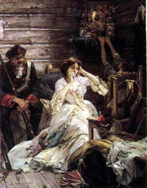 Петр I и Мария Гамильтон