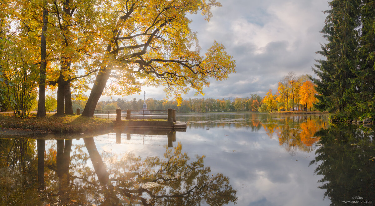 Пейзажи осени Петергофа