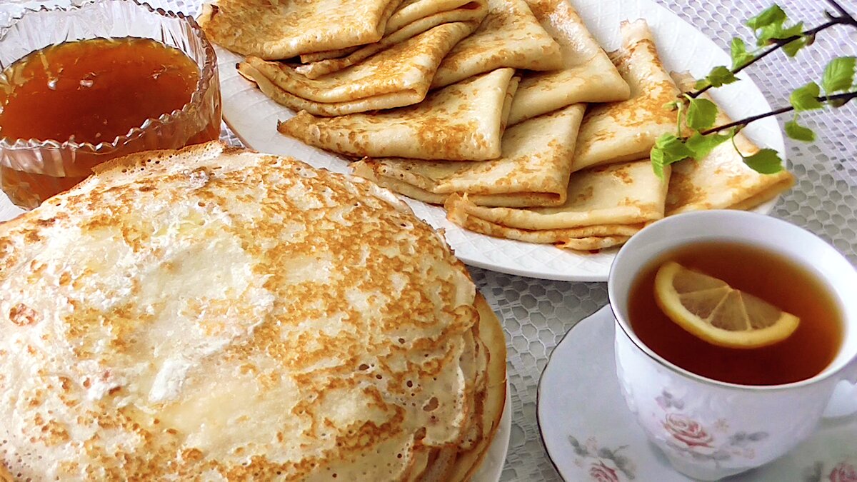 Блины на закваске и кефире