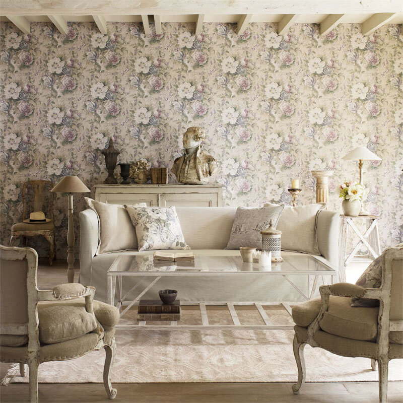Розы на обоях из коллекции "Fabienne" Sanderson.