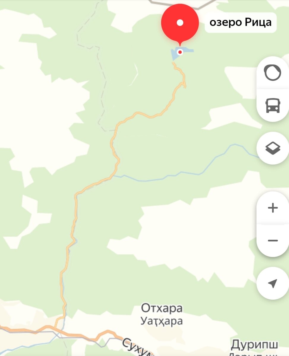 Маршрут от Сухумского шоссе. 