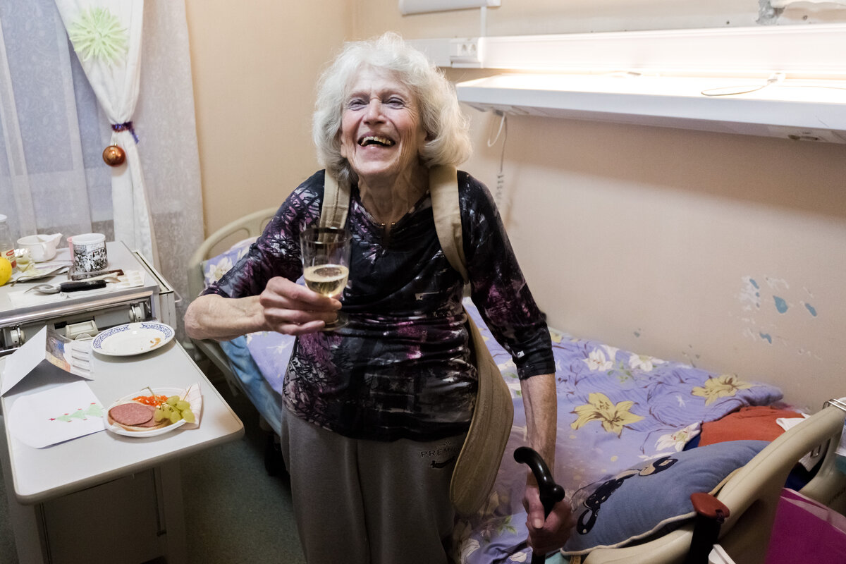 Новый Год в Центре паллиативной помощи. Фото — Сергей Валиев