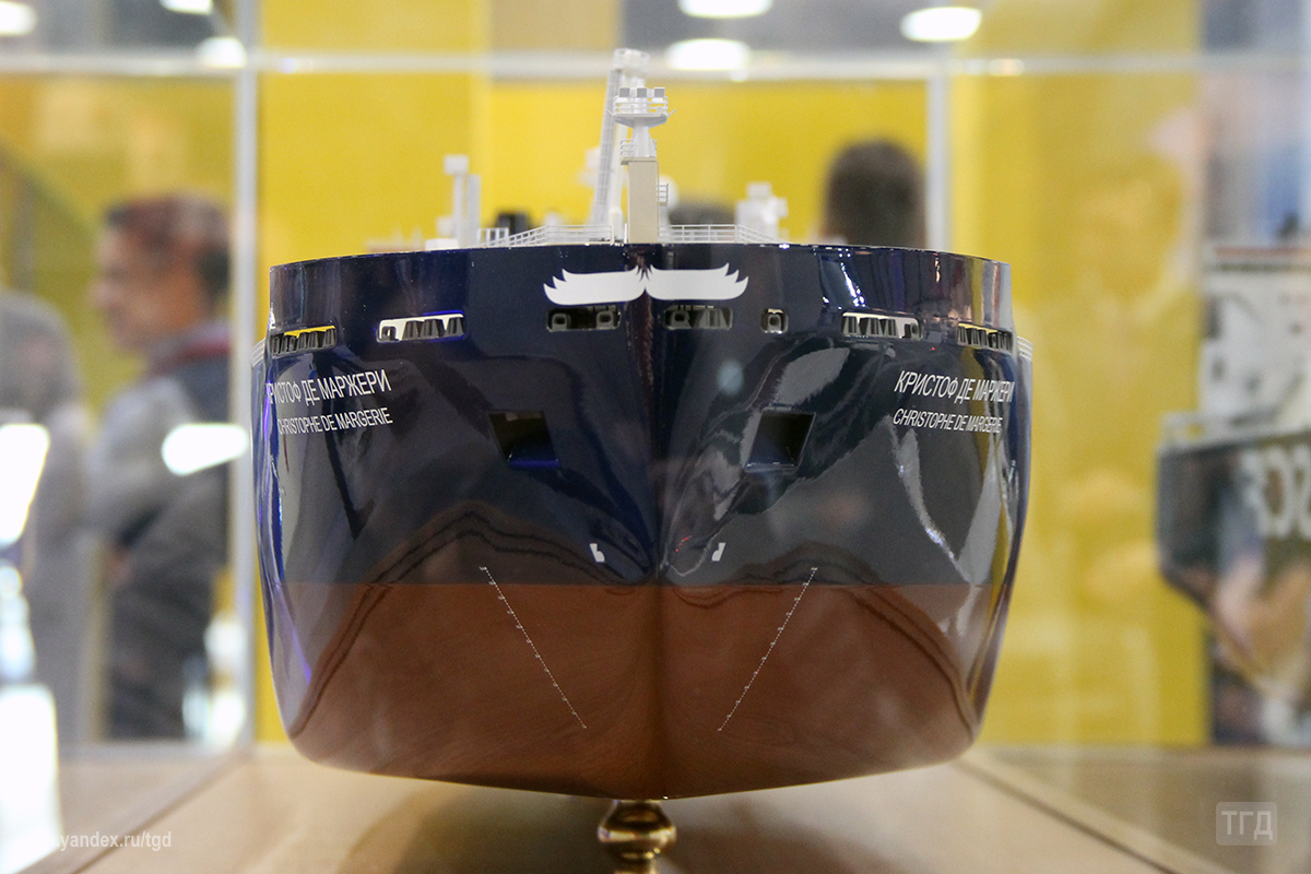 Макет танкера-газовоза типа "Ямалмакс" / Фото: ТГД