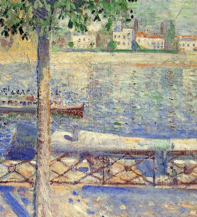 Вид с лодкой в Сен-Клу. 1890