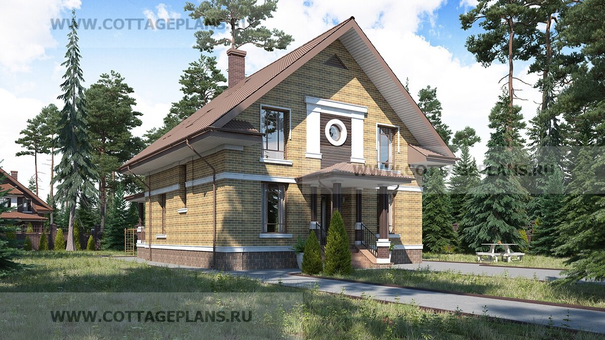 Фасады дома. Источник фото: https://www.cottageplans.ru