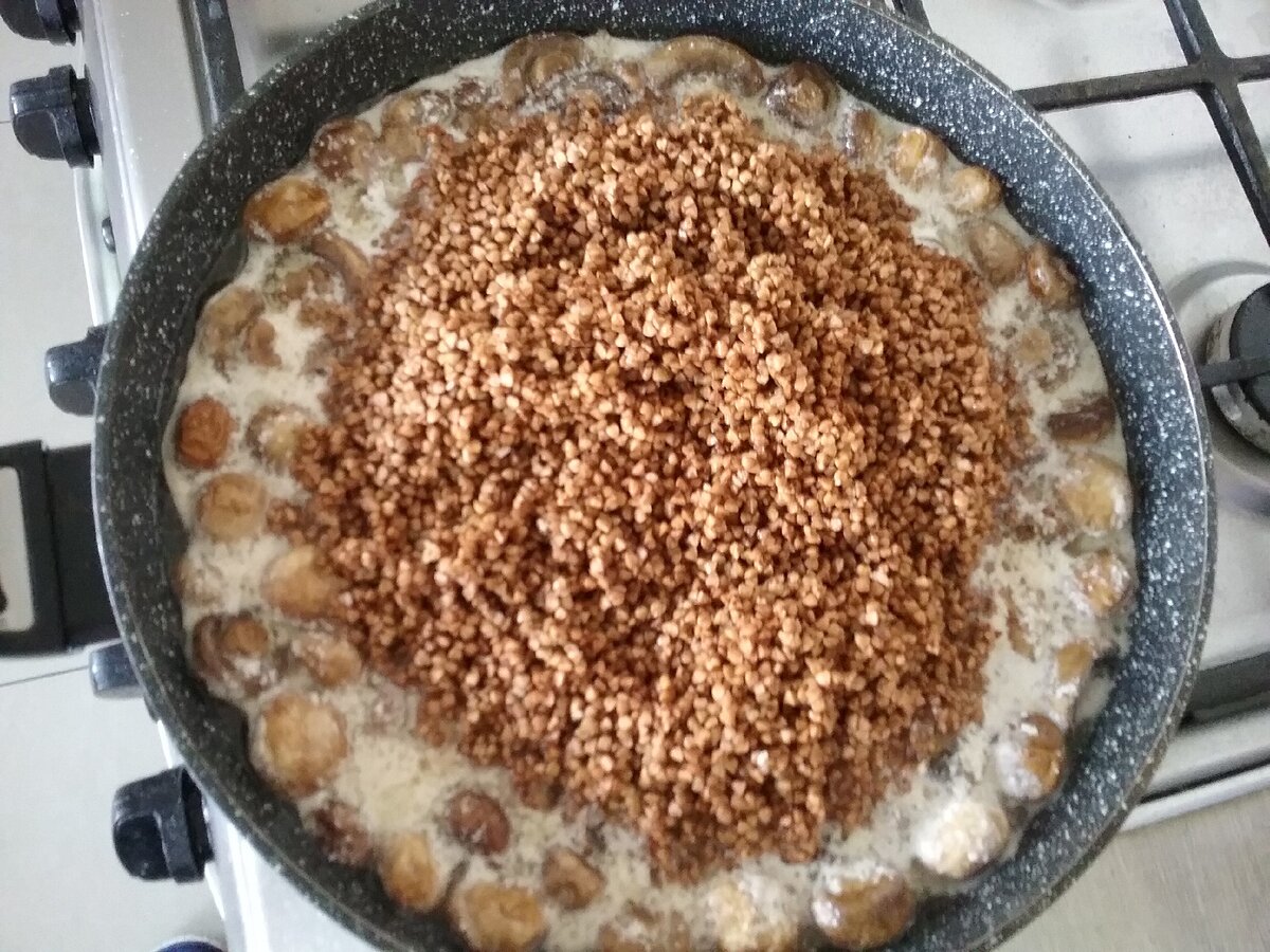 Любите гречку?! А с шампиньонами?