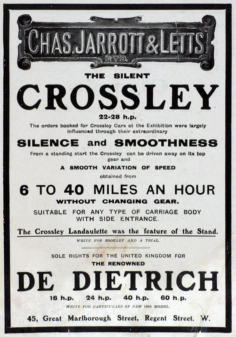 Рекламное объявление компании «Чарльз Джаррот и Вильям Леттс».
Иллюстрация из открытых источников.