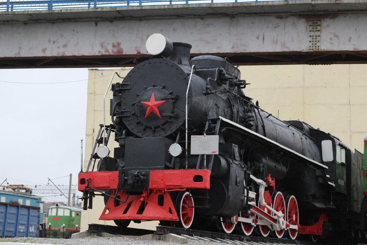 Поезда из музея. Грузовой паровоз ФД21-2970, «Феликс Дзержинский», построенный Ворошиловградским машиностроительным заводом в 1941 году. 
