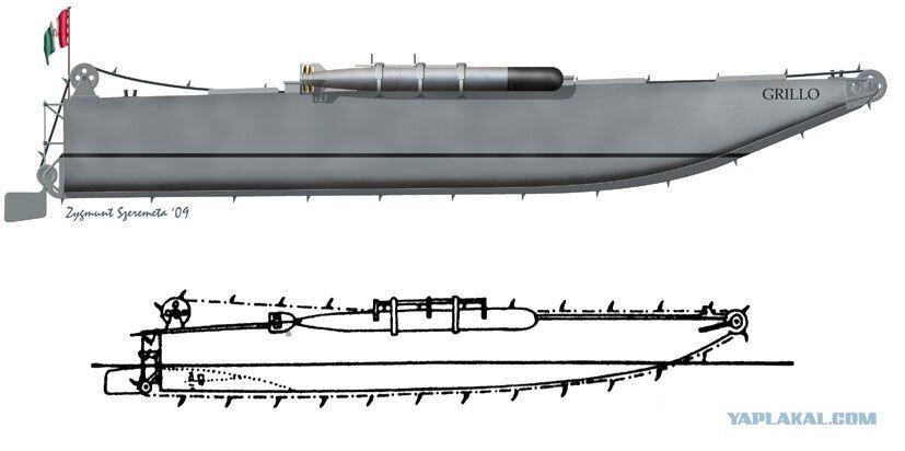 Диверсионный торпедный катер "Грилло".