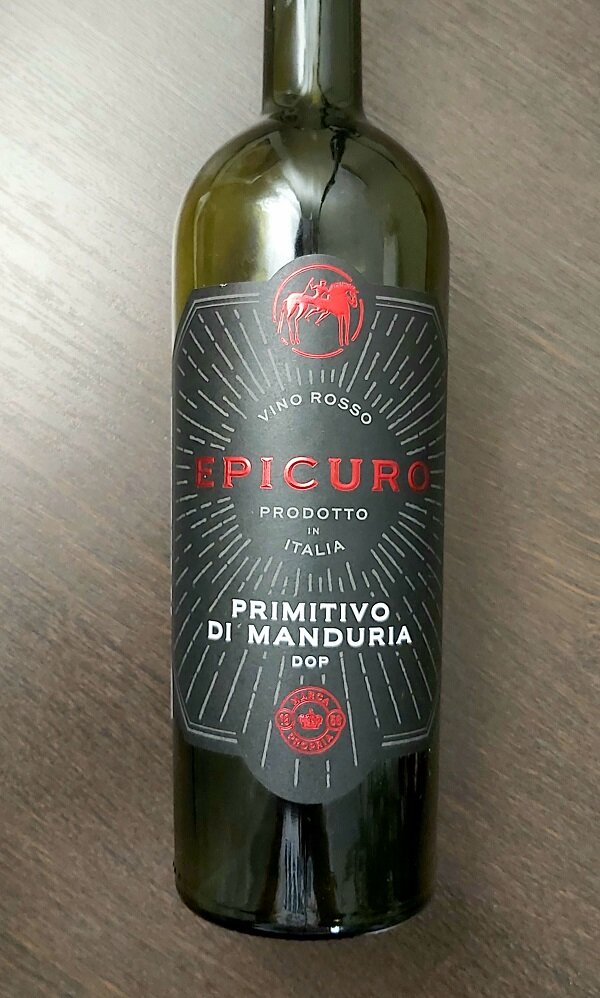 Femar Vini, Epicuro, Primitivo Di Manduria, Puglia DOP, Апулия, 2018, Италия