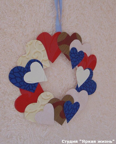 Работы на Валентинов день из образцов обоев