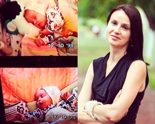 Ксения Аверина и дочки-близнецы. Фото: vk.com