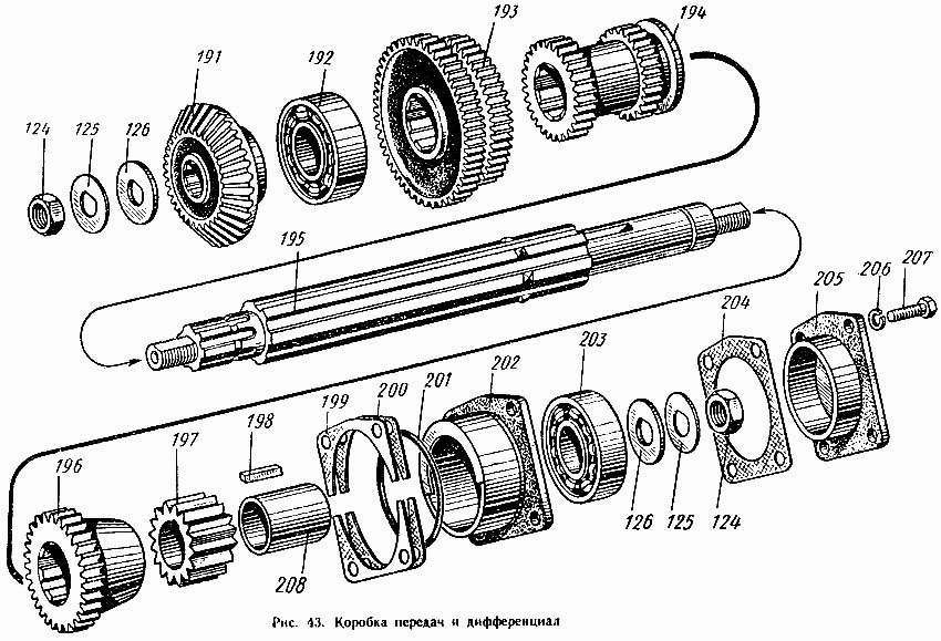 Схема передач т 16