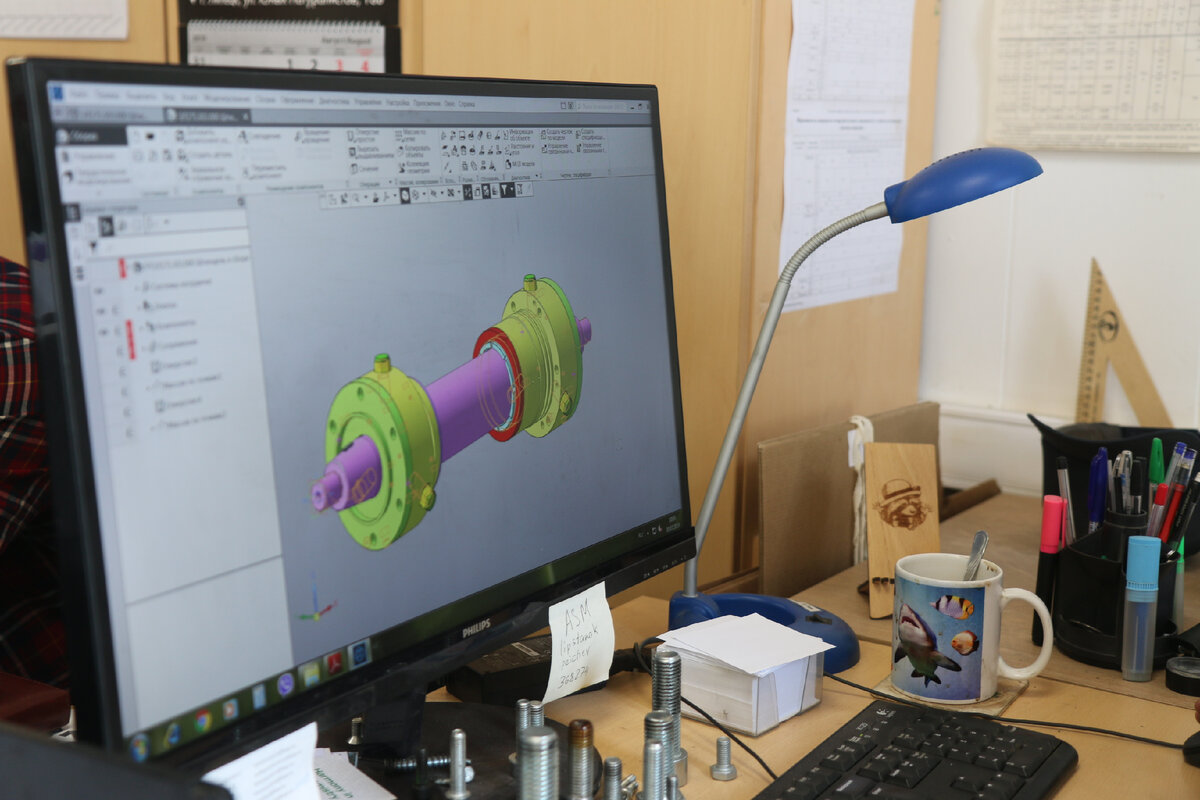 Разработка деталей станков в КБ Липецкого Станкостроительного Предприятия в САПР «Компас 3D». Фото автора