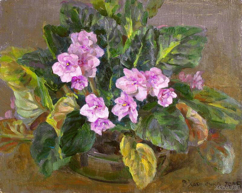 Узамбарские фиалки: наши любимицы в живописи | Краюшкина. Поэзия ...