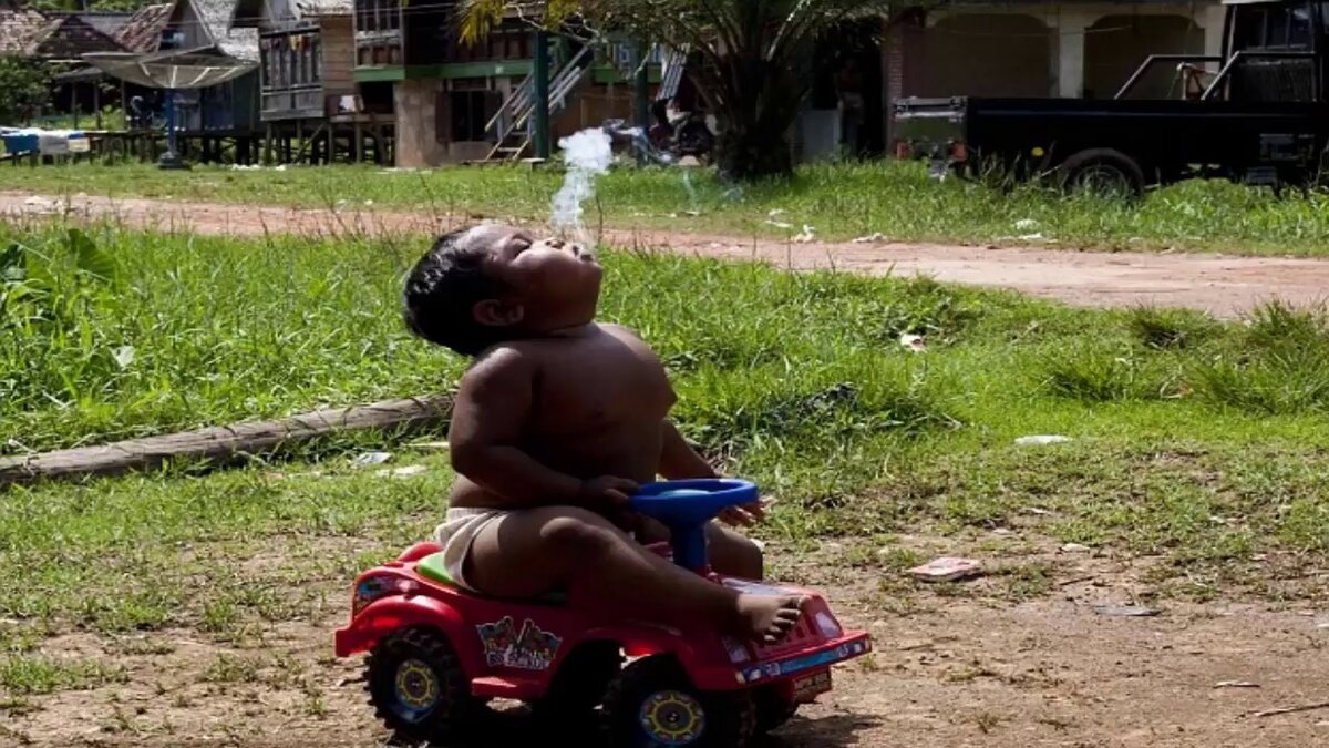То знаменитое видео, где маленький мальчик выкуривает одну сигарету за другой, видел, наверное, весь Интернет.-2