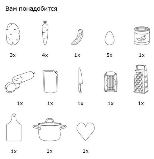 Не забываем о щепотки любви)