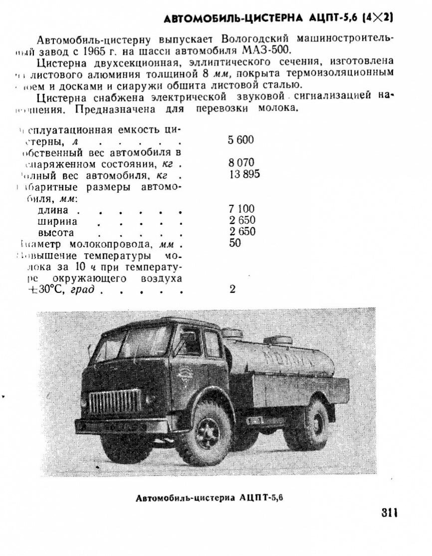 Транспорт для молока в СССР — АЦПТ-5,6 на шасси МАЗ-500 | Все о грузовиках  – Trucksplanet | Дзен