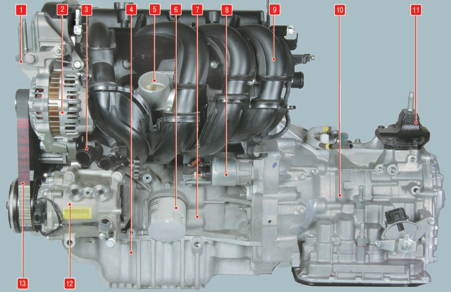 Силовой агрегат Duratec 1.6 л. 