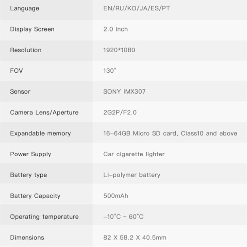 70mai dash lite. Таблица характеристик 70 mai. Видеорегистратор Xiaomi 70mai Dash cam Lite сколько температура разрешение. Перевод регистратора 70mai на русский