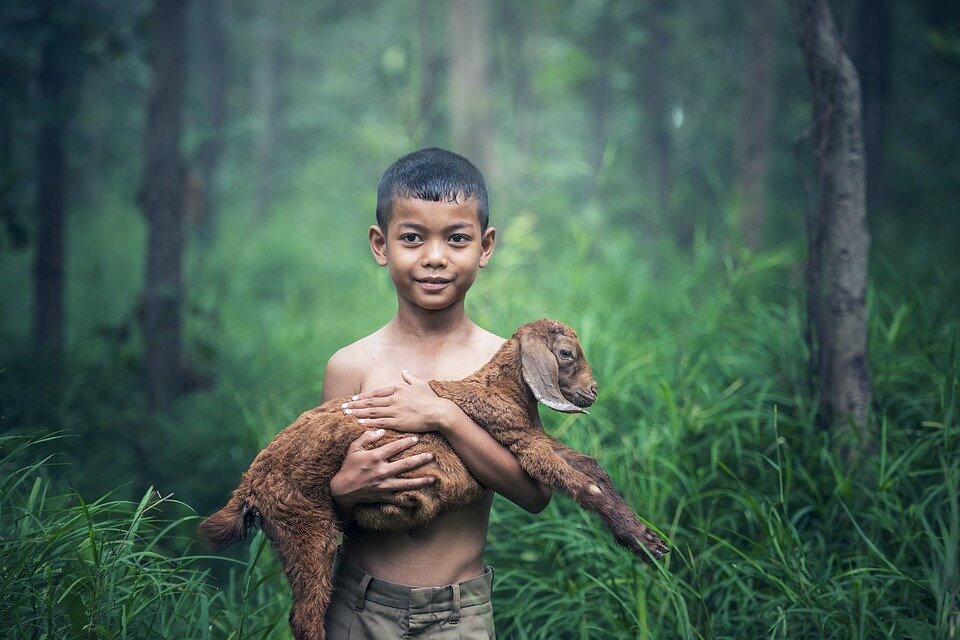 Фото людей с животными